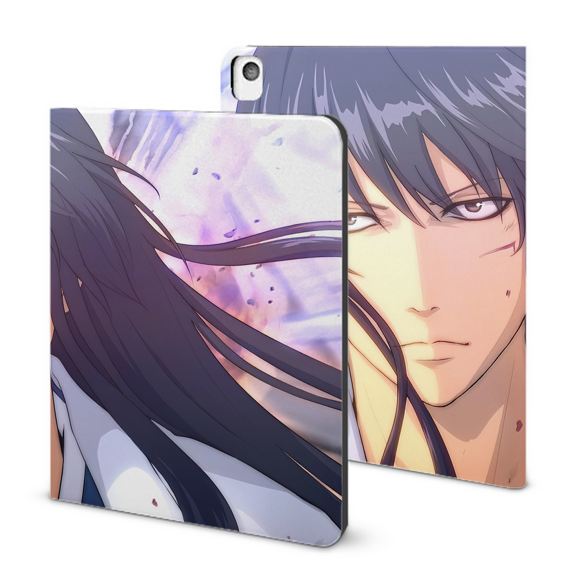（画像用） ぎんたま 坂田銀時（さかたぎんとき） 神楽 志村新八（しむら しんぱち） GINTAMA Sakata Gintoki Kagura Shimura Shinpachi IPadケース ペンホルダー付き ブックスタイルデザイン